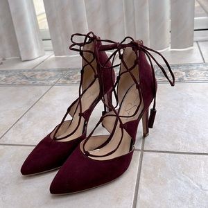 Jessica Simpson lace up heel